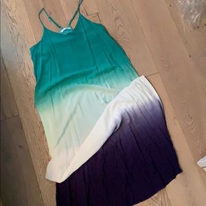 Ombré maxi maternity dress